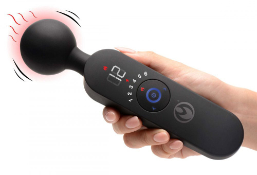 Thunder Wand 72x Silicone Heating Wand Massager - Black  3