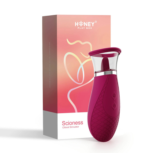 Scioness - Sucking and Licking Clitoral Stimulator - Wine Purple  2
