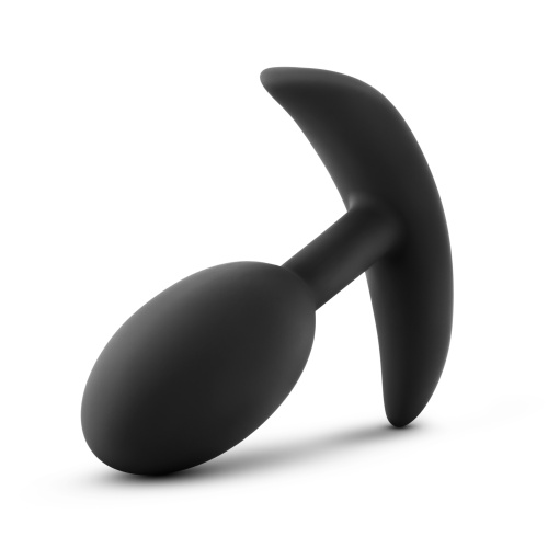 Anal Adventures - Platinum - Silicone Vibra Slim  Plug -Medium - Black  2