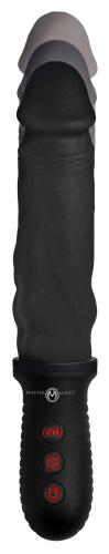8x Auto Pounder Vibrating and Thrusting Dildo With Handle - Black  5