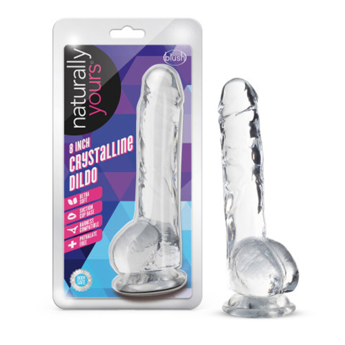 Naturally Yours - 8 Inch Crystalline Dildo - Diamond  5