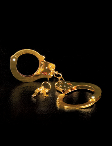 Fetish Fantasy Gold Metal Cuffs - Gold  4