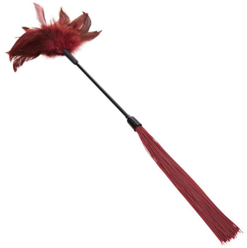 Sex and Mischief Enchanted Feather Tickler - Burgundy  3