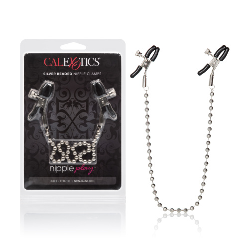 Silver Beaded Nipple Clamps  4