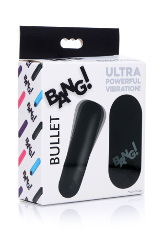 Bang Vibrating Bullet With Remote Control - Black  2
