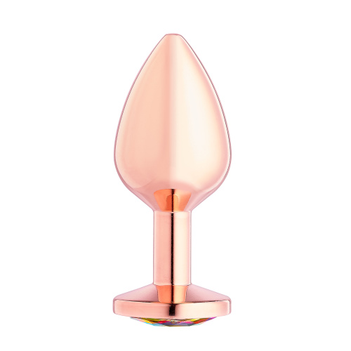Cloud 9 Novelties Gems Rosy Gold Anal Plug -  Medium  3