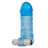 Up Extended It Up Vibrating Extension Sleeve - Blue Rechargeable