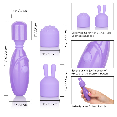 Dr. Laura Berman Olivia Rechargeable Mini Massager With Attachments  4