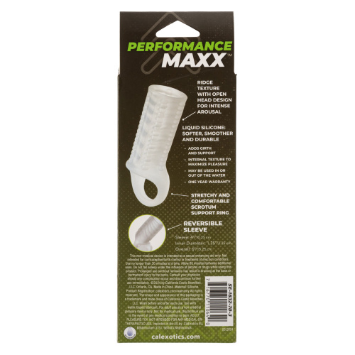 Performance Maxx Liquid Silicone Reversible Sleeve - Clear  2