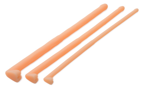 Master Series Dockers Silicone Urethral Sound Set - Flesh  5