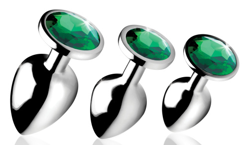 Emerald Gem Anal Plug Set  2
