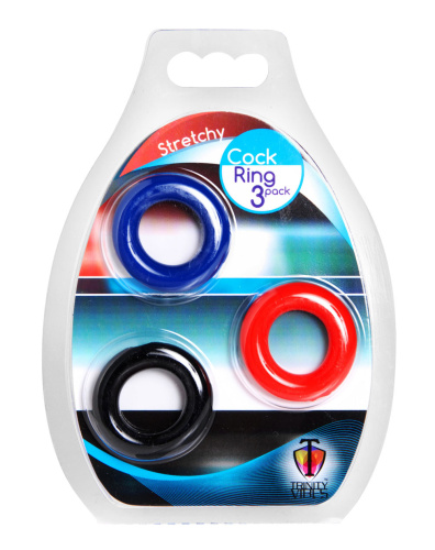 Stretchy Cock Ring 3 Pack  2