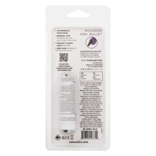 Turbo Buzz Rounded Mini Bullet - Purple  2