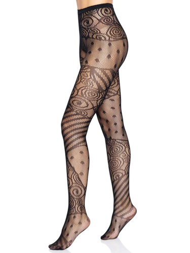 Doll Net Tights - One Size - Black  4