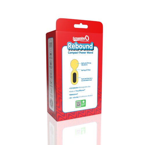 Screaming O Rebound Compact Power Wand - Bumblee Yellow  2