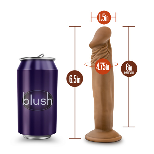 Dr. Skin  -  Dr. Small  -  6  Inch  Dildo  - Mocha  2