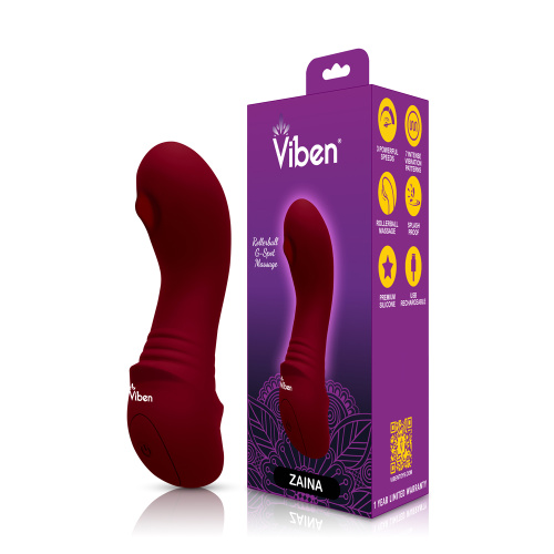 Zaina - Ruby - Intense Mini G-Spot Vibe With Rollerball Massage  2