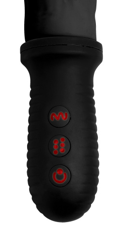 8x Auto Pounder Vibrating and Thrusting Dildo With Handle - Black  4