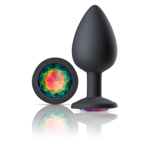 Cloud 9 Novelties Gems Jeweled Silicone Anal Plug  - Large  2