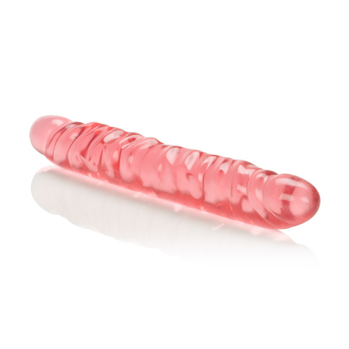 Translucence 12 Inches Veined Double Dong - Pink  3