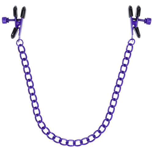 Merci - Chained Up - Nipple Clamps - Violet/black  4