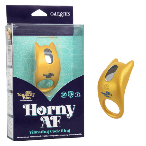 NAUGHTY BITS HORNY AF VIBRATING COCK RING