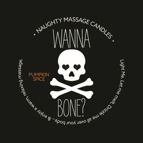 Naughty Massage Candle - Wanna Bone - Pumpkin Spice  2
