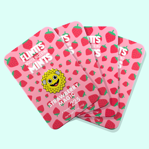 Flintts Mouth Watering Mints Strawberry Magic  -  F-Strength 225  3