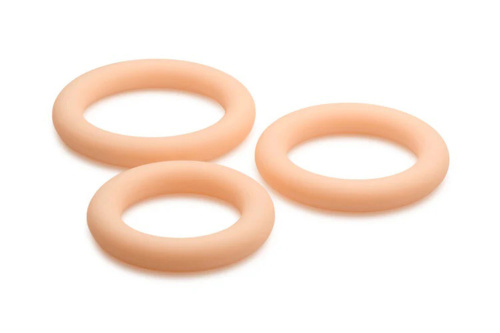 Jock Silicone Cock Ring Set in - Light  2
