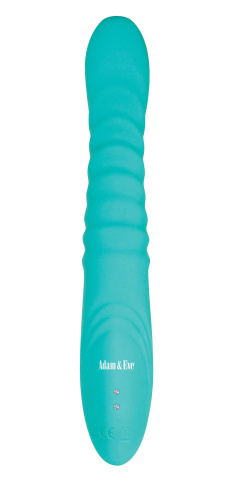 Heat Me Up Warming Rabbit Thruster - Aqua  2