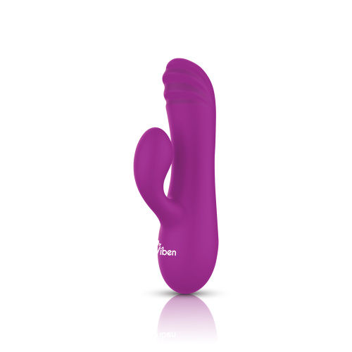 Jolie Mini Pleasure Ridges Rabbit Vibe - Berry  2
