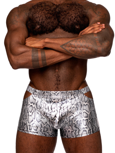 s'naked Pouch Short - X-Large - Silver/black  2