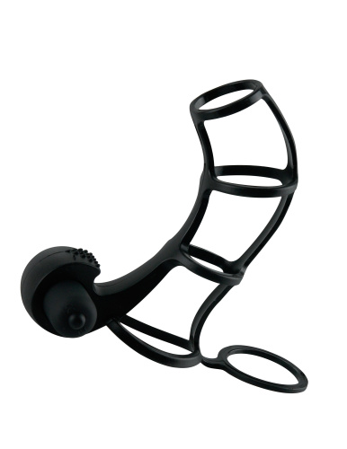 Fantasy X-Tensions Deluxe Silicone Power Cage  - Black  2