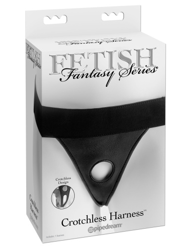 Fetish Fantasy Series Crotchless Harness - Black  3