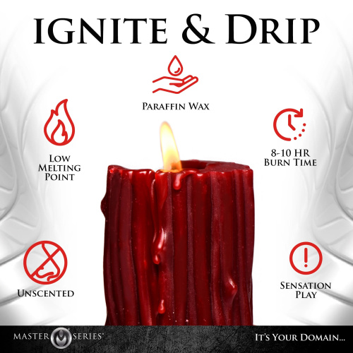 Thorn Drip Candle - Red  4