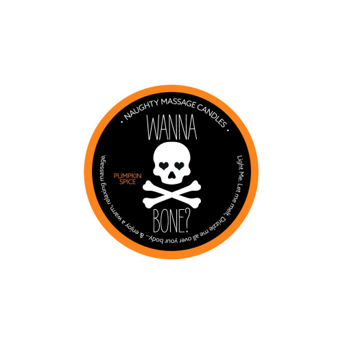 Naughty Massage Candle - Wanna Bone - Pumpkin  Spice  2