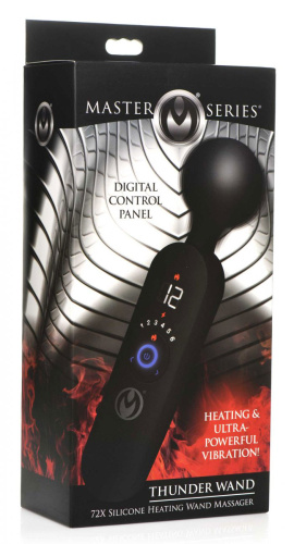 Thunder Wand 72x Silicone Heating Wand Massager - Black  5