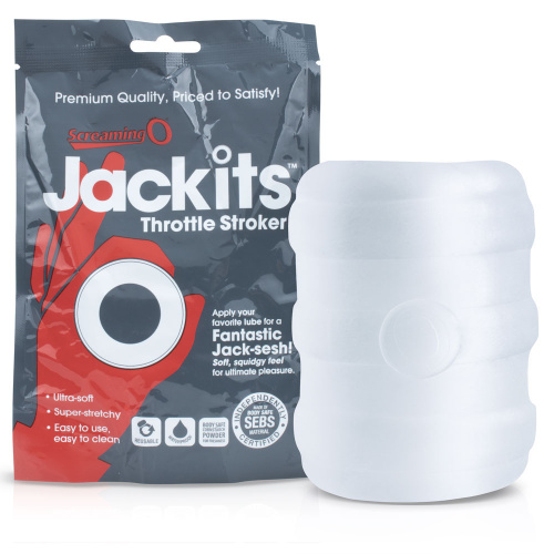 Jackits Throttle Stroker - Clear - Each  2