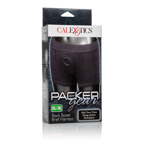 Packer Gear Black Boxer Brief Harness 2xl/3xl  3