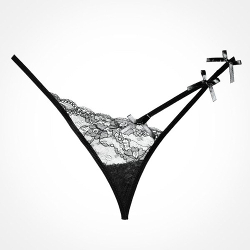 Allure Pixie Panty - One Size - Black  3