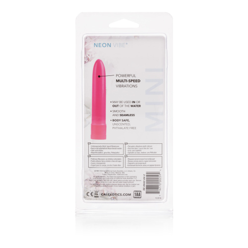 Mini Neon Vibe Multi-Speed Vibe 4.5 Inches - Pink  2