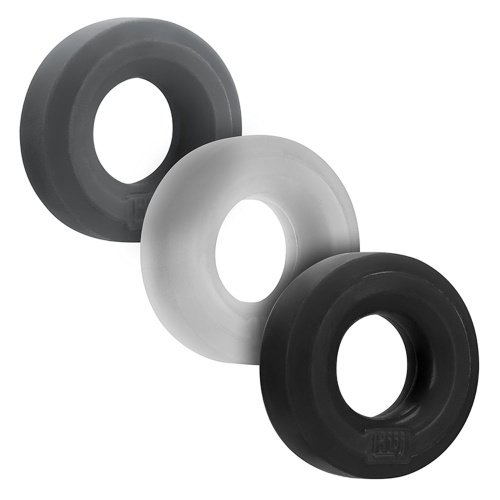 Hunkyjunk Huj3 C-Ring 3 Pk - Tar / Multi  3