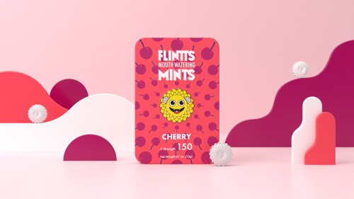 Flintts Mouth Watering Mints Cherry - F-Strength 150  3