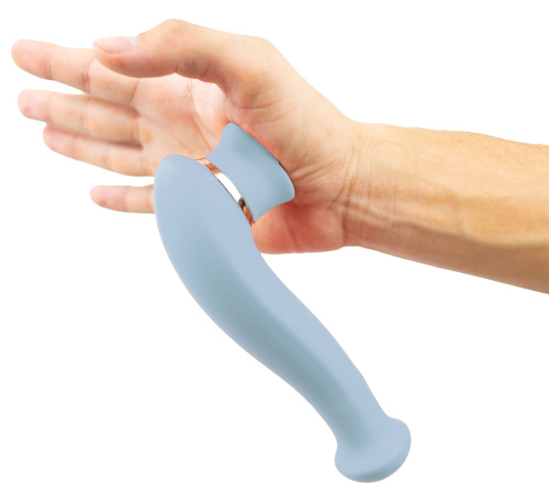 Destiny 15-Function Rechargeable Vibrating - Suction Wand - Blue  4