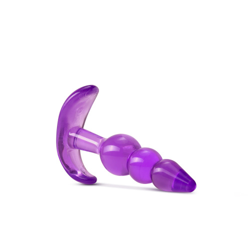 B Yours - Triple Bead Anal Plug - Purple  4