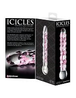Icicles No. 7 - Clear / Pink