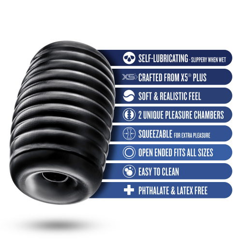 Rize - Grasp - Self-Lubricating Stroker - Black  4
