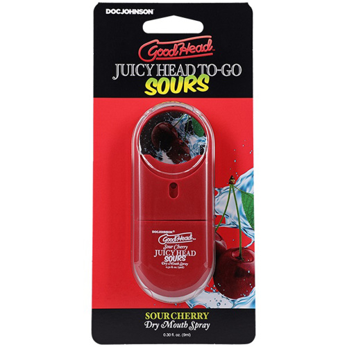 Goodhead Juicyhead Dry Mouth Spray to Go - Sour Cherry .30 Oz  2