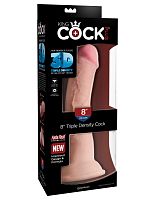 King Cock Plus Triple Density 8 Inch Cock - Light