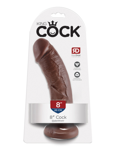 King Cock 8-Inch Cock Brown  5